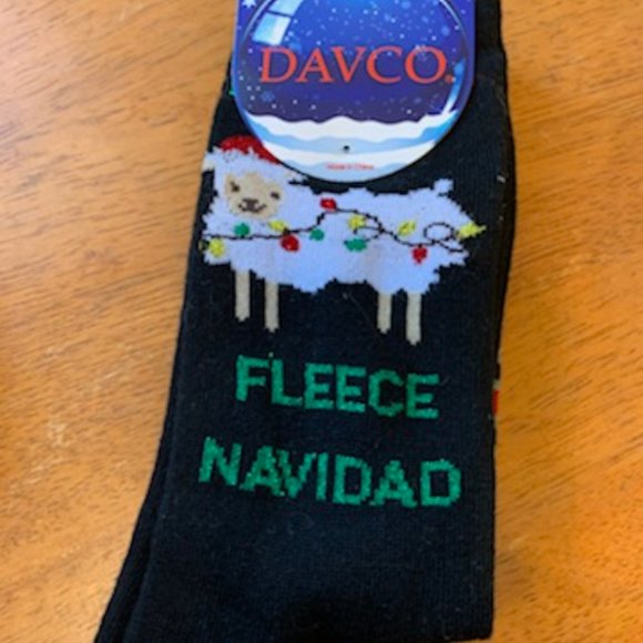 Fleece Navidad Socks - Picture 1 of 5